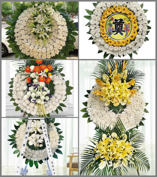 浙江省宁波海曙区月湖街道花圈速递